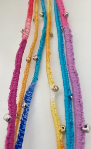Image of Rainbow Macrame Necklaces