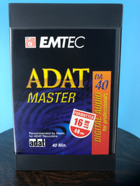 Image 1 of ADAT4016BIT - ADAT 40 Minute 16 BIT Formatted Digital Audio Tape