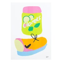 "Lime Clorets" Riso Print by Lilian Martinez