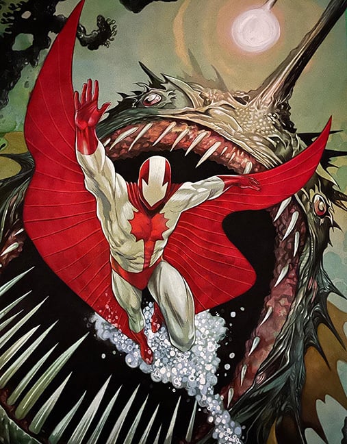 Image of COMMISSION A CUSTOM GIANT-SIZED Full Figure. 18x24 Painted Commission!