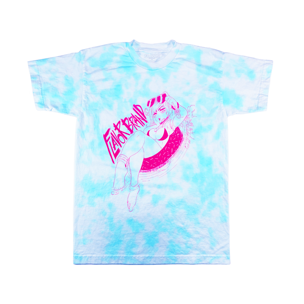 Ghost Bliss In Pink Crystal Wash Tie Dye New Shirt - Teebreat