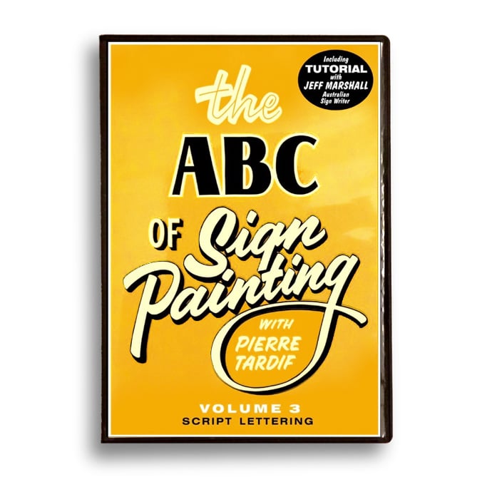Image of The ABC of Sign Painting Volume 3 Script Lettering with Pierre Tardif DVD