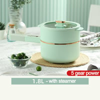 Image 1 of Electric Cooking Pot with Steamer - 1.8 L