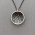 Sterling Silver Coral Fossil Pattern Necklace Image 2