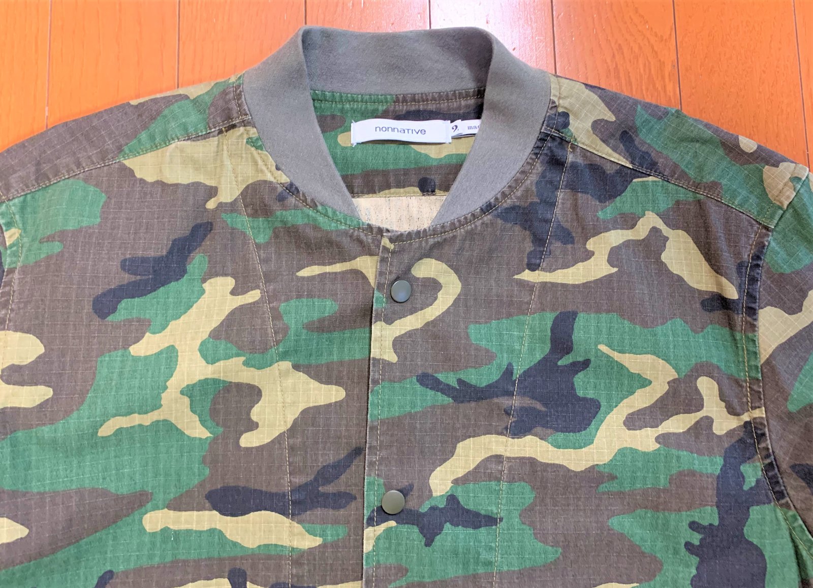 Nonnative Japan ripstop camouflage shirt-jacket, size 2 (M