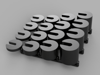 Wheels spacers for 1/64 scale