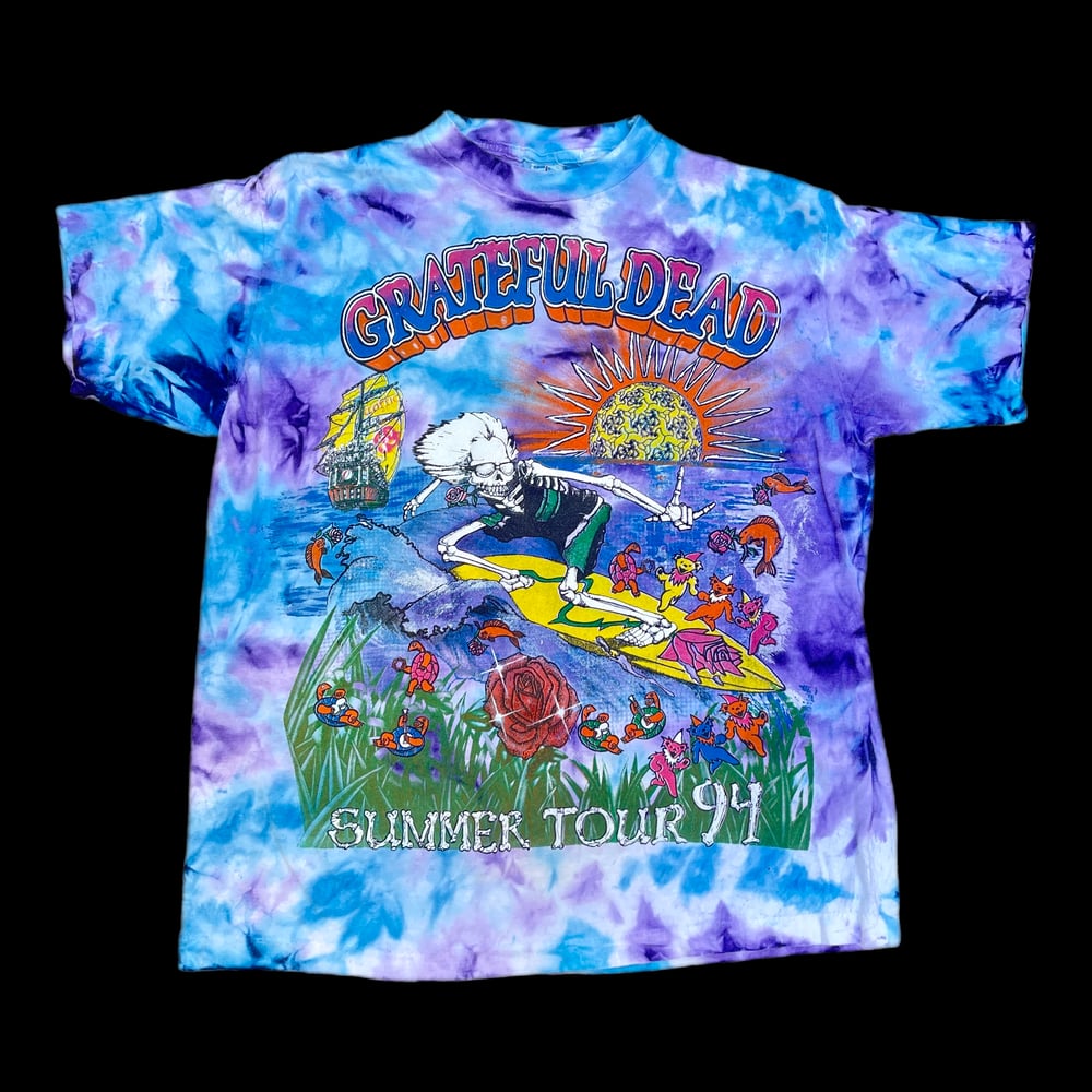 Grateful Dead Vintage Rasta SYF Poly-Cotton Tie-Dye T-Shirt