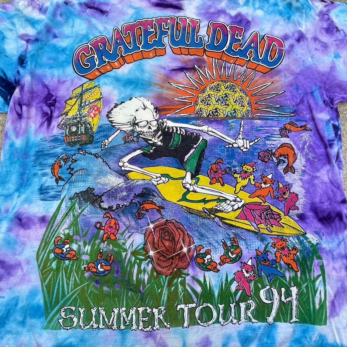 Original Vintage Grateful Dead Summer Tour 1994 Lot Tee -  XL