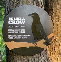 Image 1 of Scroll Saw Template - Crow Bird on Branch