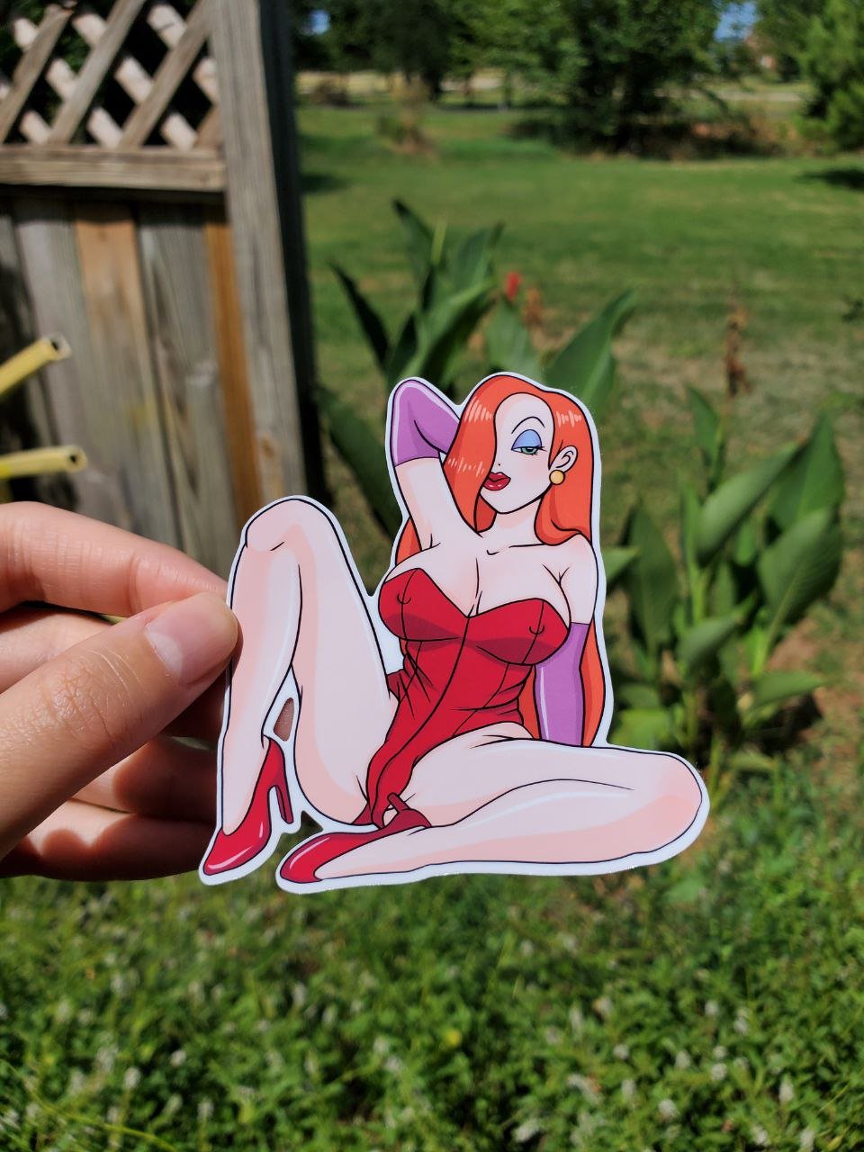 Image of Sexy Jessica Rabbit Sticker, Roger Rabbit Decal, Pinup Stickers