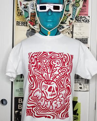 Image 1 of Manifest Silk screened t-shirt red print
