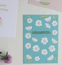 Image 3 of Happy Birthday-  cherry blossoms, Grußkarten 3er Set