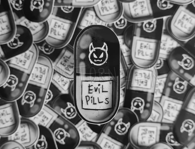 Evil Pills Vinyl Sticker