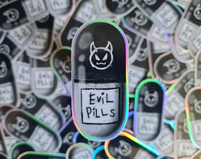 Evil Pills Vinyl Sticker
