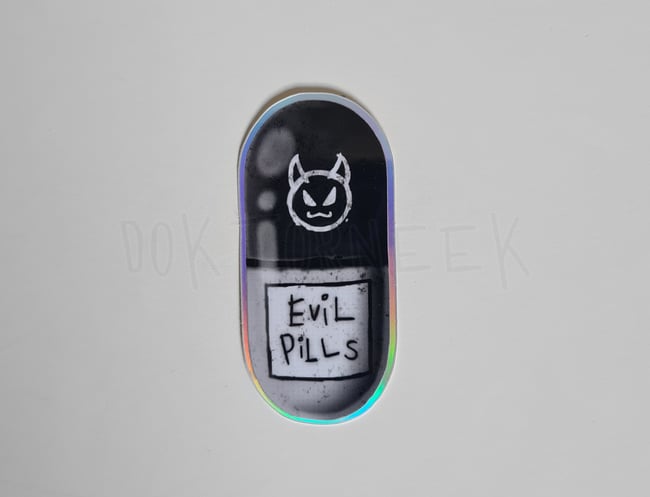 Evil Pills Vinyl Sticker
