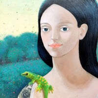 Image 5 of Mona and her pet lizard