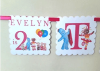 Image 2 of Personalised In the Night Garden Banner, Night Garden Party,Night Garden Bunting
