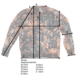 Image of Icon Reverse Tie Dye Jumper (XL)