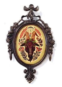 Image 1 of The Idol in small oval frame