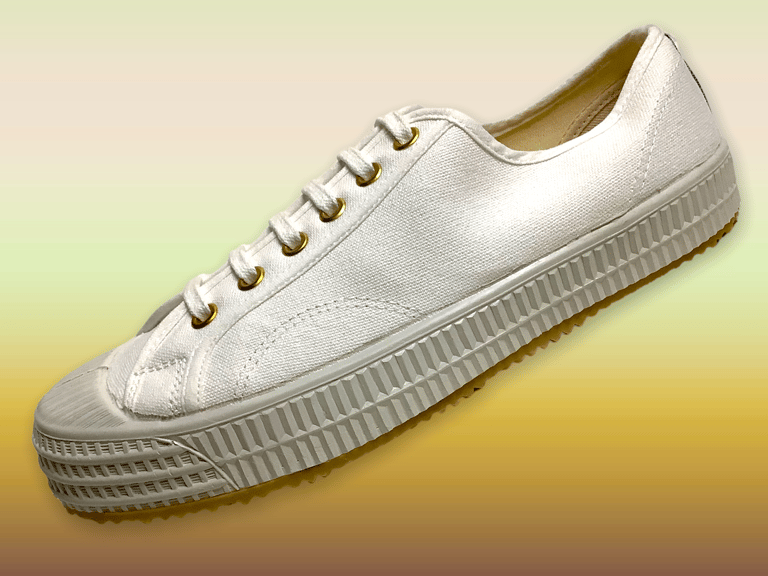 VEGANCRAFT lo top white canvas sneaker shoes made in Slovakia Image 4