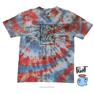 Image of Contorted Body in red & blue t-shirt (L)