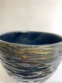 Fiona Bruce Ceramics Carved Black Bowl 1