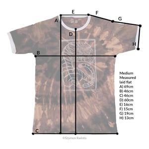 Image of Tiger in a Box reverse tie dye t-shirt (M)