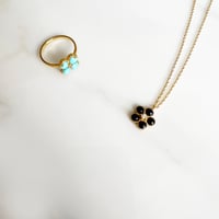 Image 2 of Black onyx daisy necklace