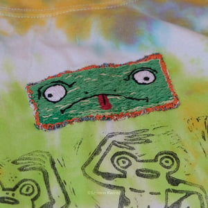 Image of Frog Friend Jumper with frog patch (XL)