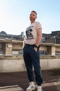 IRISH GAY RIGHTS MOVEMENT T-Shirt (Candy pink, black print)