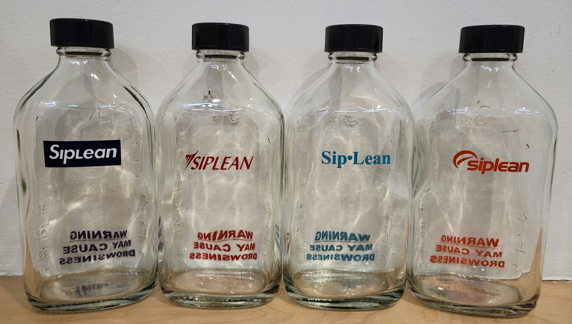 Siplean 6oz Glass Medicine bottle