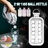 Portable Ice Ball Maker Ice Mold 2-in-1 Kettle Ice Cube Trays