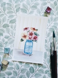 Image 1 of Summer in a Jar | Original Watercolor Painting & Prints