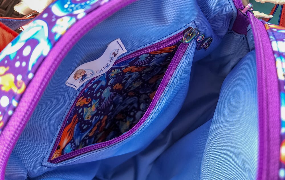 Image of Colorful Fishy Friends Riceball Mini Backpack 