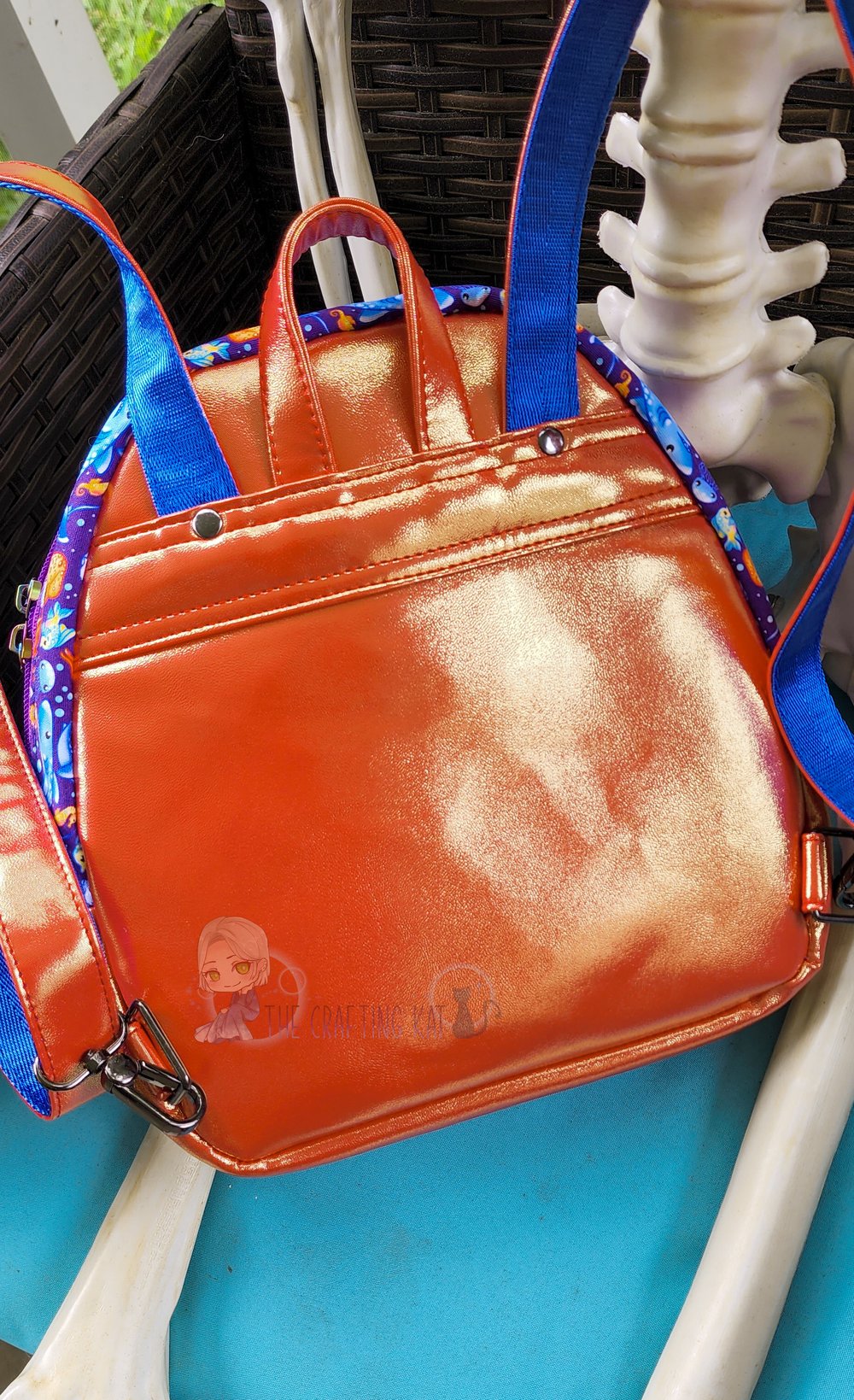 Image of Colorful Fishy Friends Riceball Mini Backpack