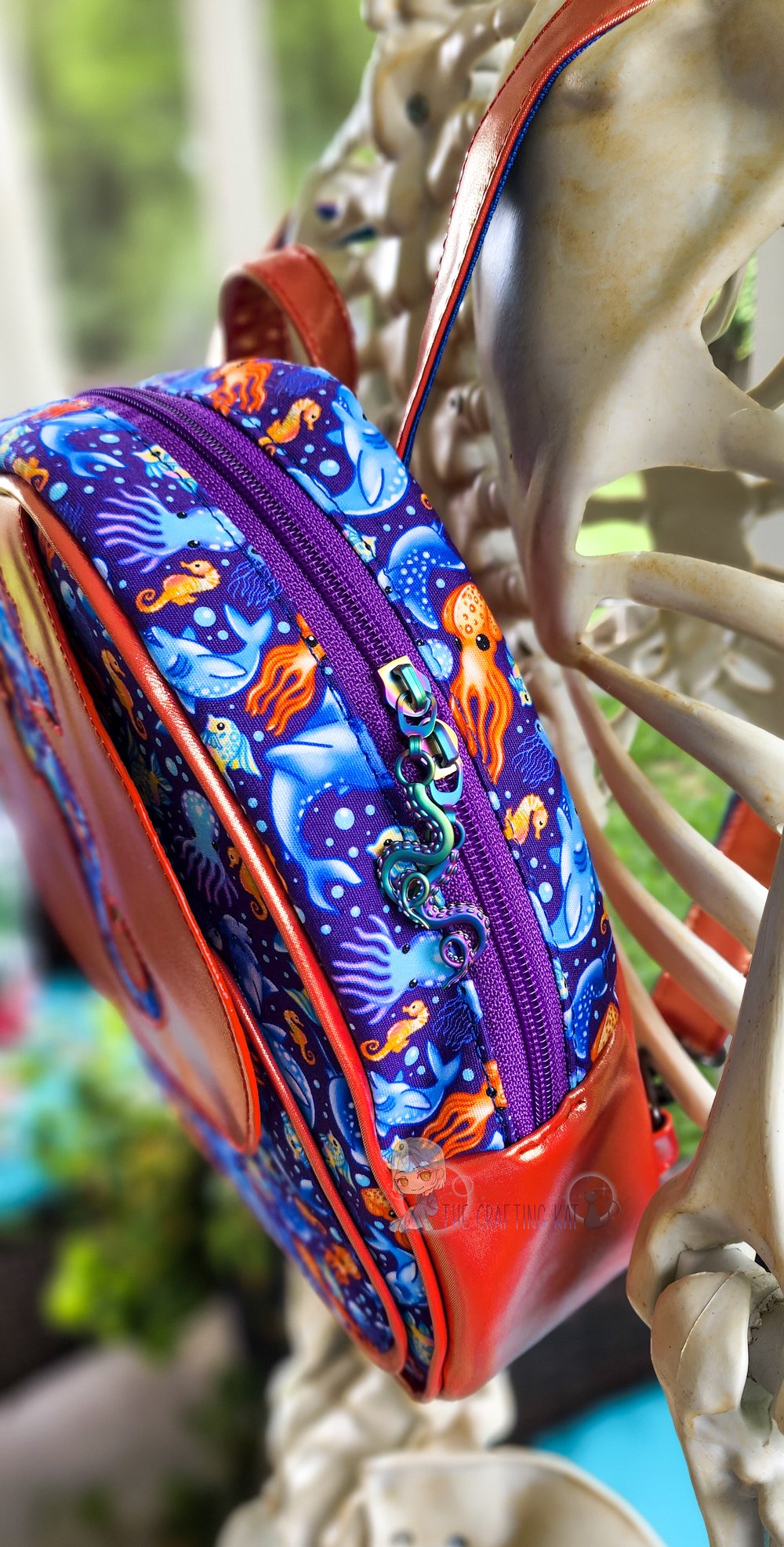 Image of Colorful Fishy Friends Riceball Mini Backpack