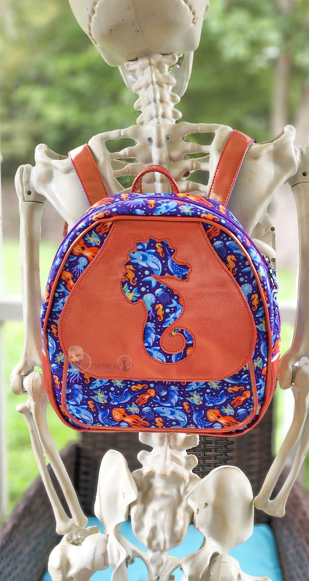 Image of Colorful Fishy Friends Riceball Mini Backpack 