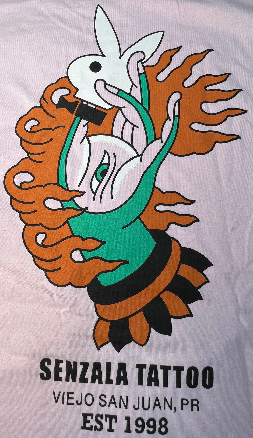 Senzala Tattoo Scabtender Magic Mudra Bunny T-Shirt