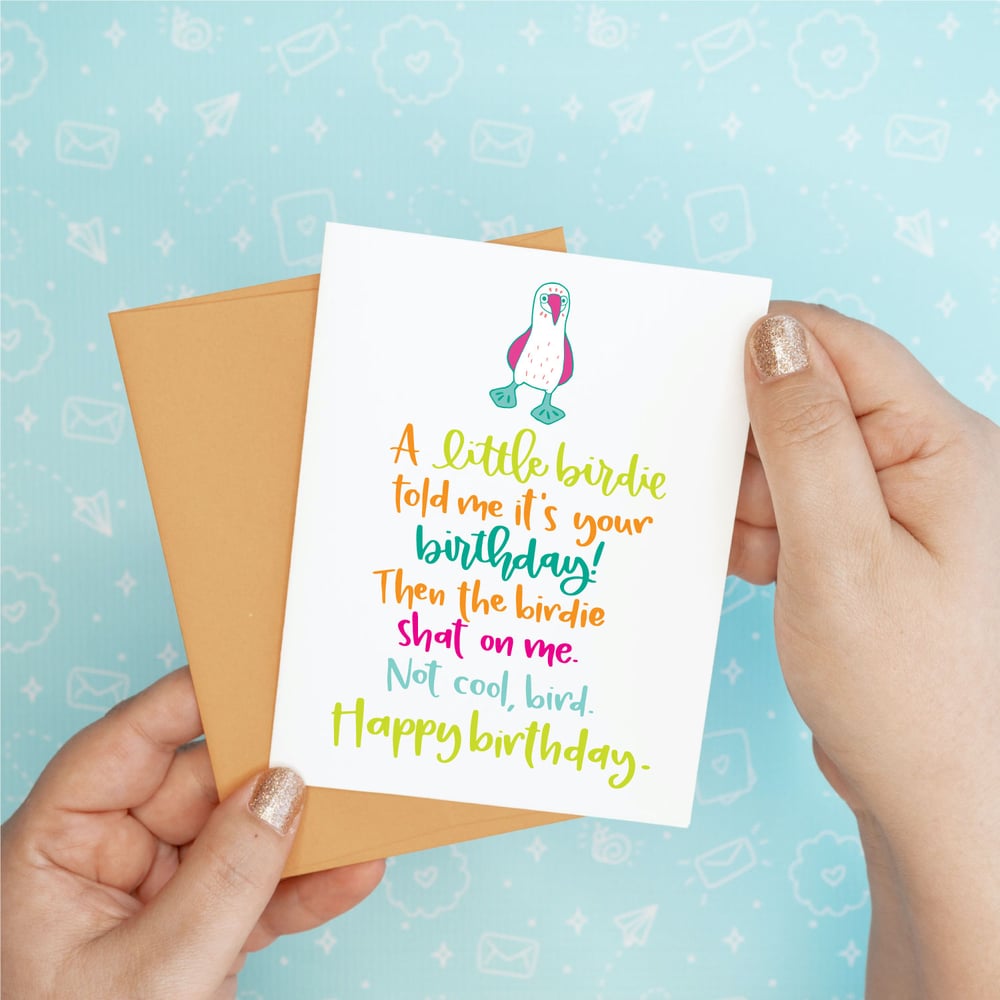 Image of Little Birdie Birthday Card