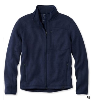 Image of Sweater Fleece Full-Zip Jacket - Black or Bright Navy only