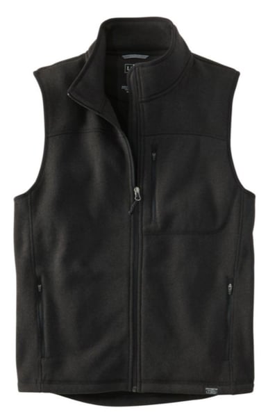 Image of Sweater Fleece Vest (Full Zip) - Black or Bright Navy only