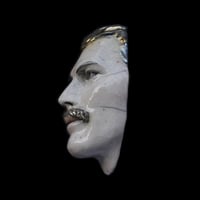 Image 5 of Freddie Mercury Raku Painted Ceramic Face Mask