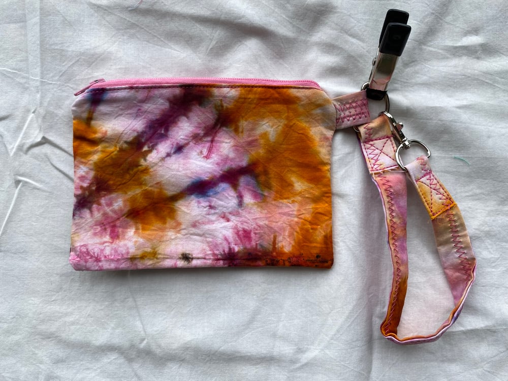 Pink Tie Dye Wristlet