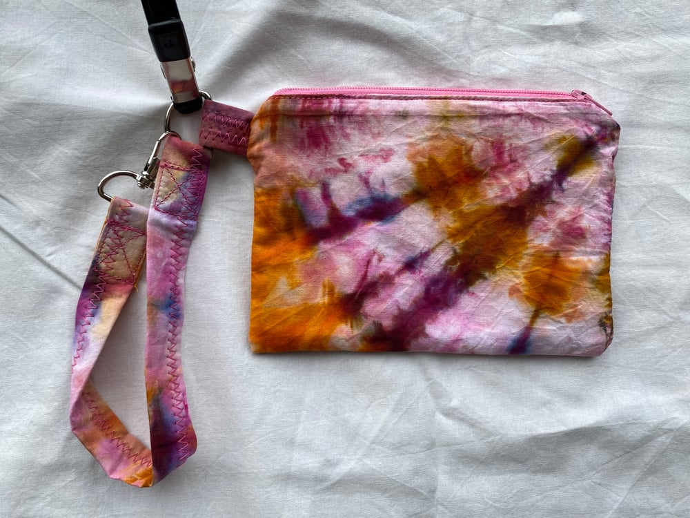 Pink Tie Dye Wristlet