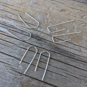Image of Minimalist wire threader earrings