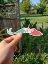 Sexy Little Mermaid Tied Up Sticker, Naughty Walt Decal, Red Head Waifu
