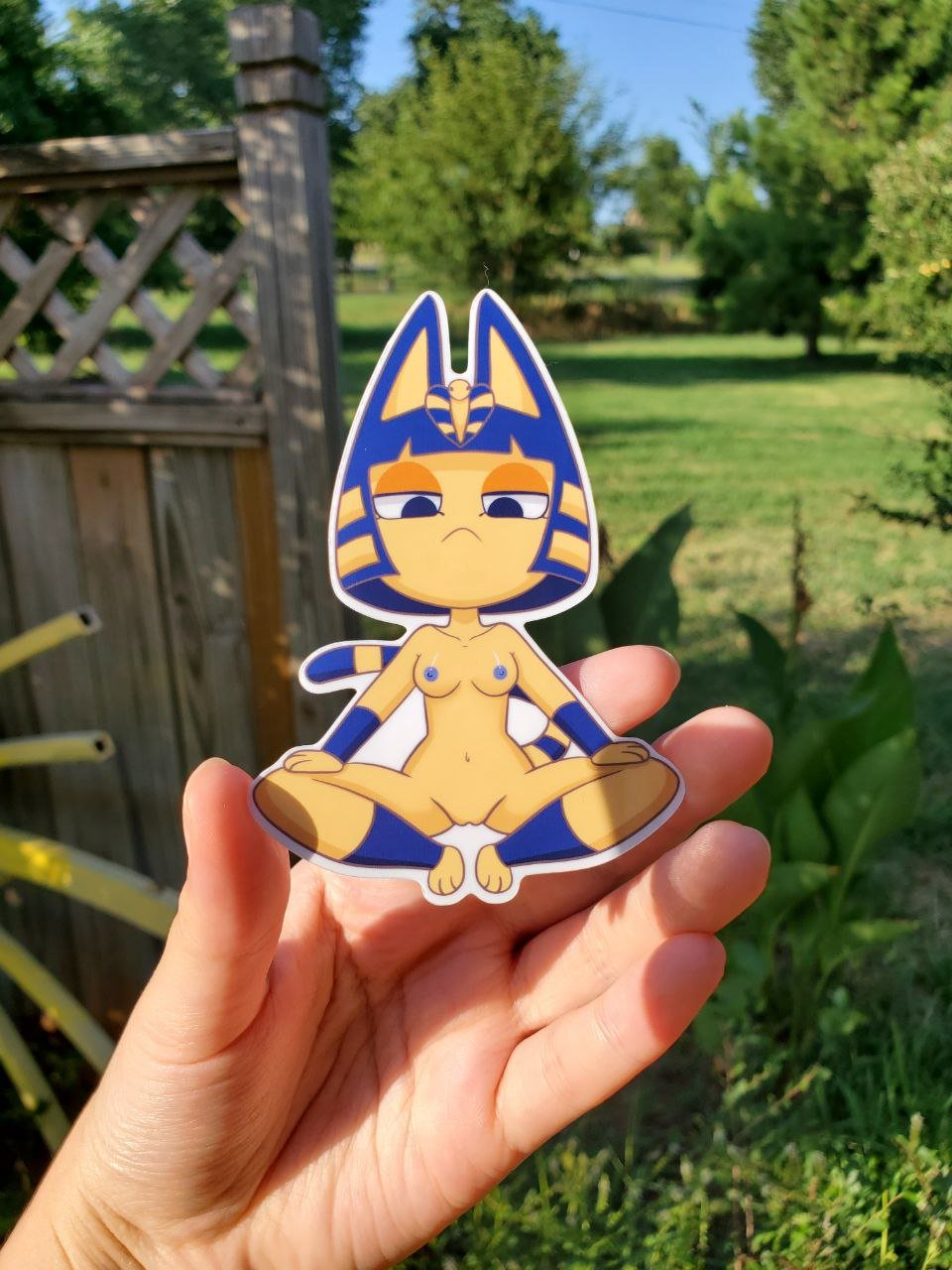 Image of Sexy Ankha Sticker, Furry Decal 