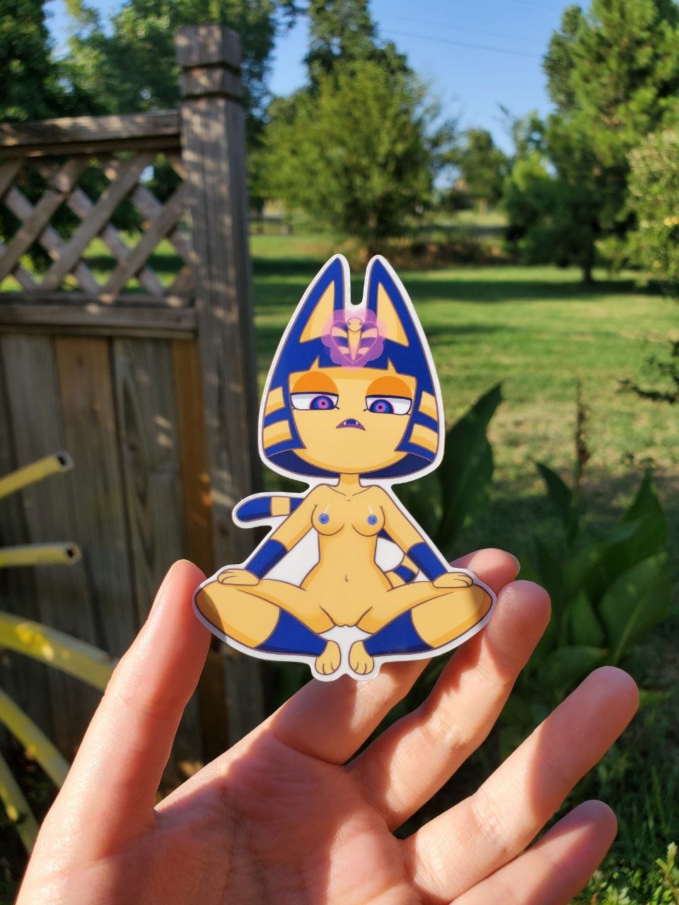 Image of Sexy Ankha Sticker, Furry Decal 