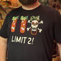 Image 2 of LIMIT 2! Zombie Cocktail T-Shirt MEN'S or LADIES Cut