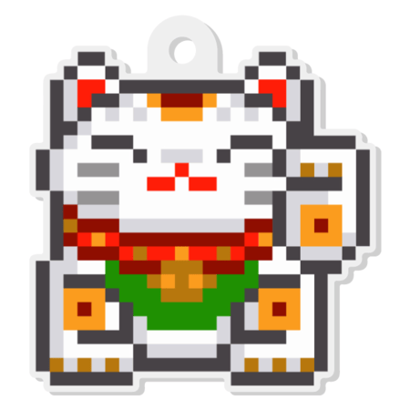 Image of Lucky Cat Key Charm